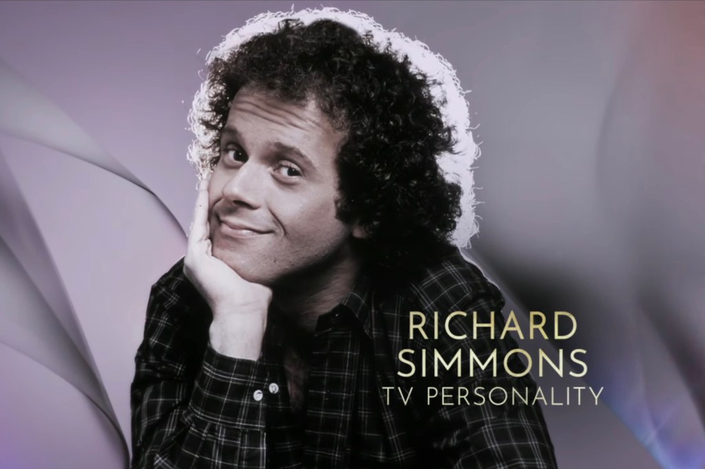 Richard Simmons in the 2024 Emmys tribute. 